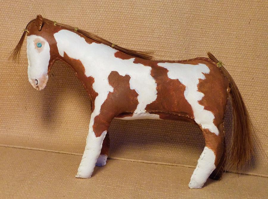 Horse Sculpture - Paint horse doll by Lucy Deane
