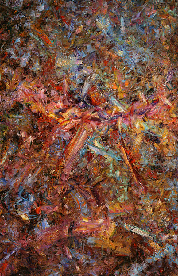 Abstract Painting - Paint Number 43 by James W Johnson Abstract Painting - Paint Number 43 by James W Johnson
