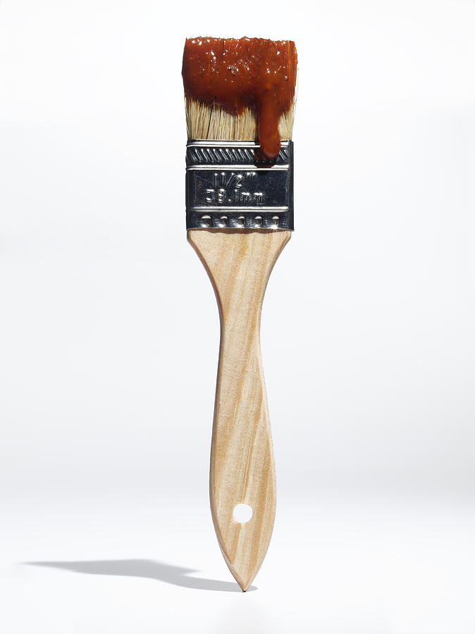 Paintbrush with BBQ sauce Photograph by Jonathan Kantor
