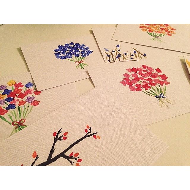 Painted A Little Greeting Card Set 💐 Photograph by Olivia Echols
