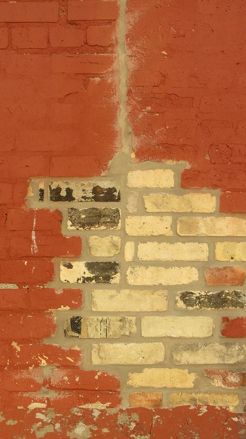 Painted Brick 1 Photograph by Anita Burgermeister