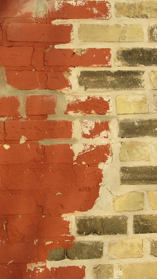 Painted Brick 2 Photograph by Anita Burgermeister