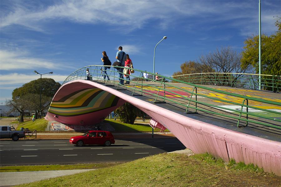 Painted Bridge Buenos Aires Photograph by Venetia Featherstone-Witty