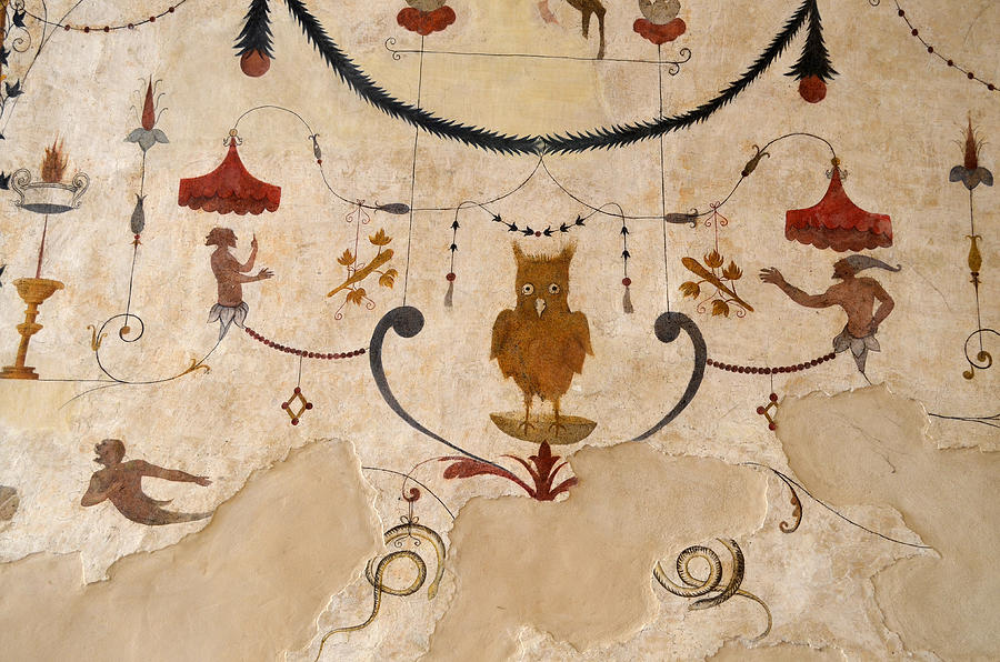 Painted Ceiling, Assisi, Italy Painting by Kenneth Murray