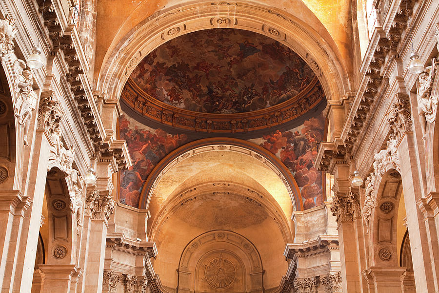 Painted Ceiling Inside The Cathedral At Photograph by Julian Elliott Photography