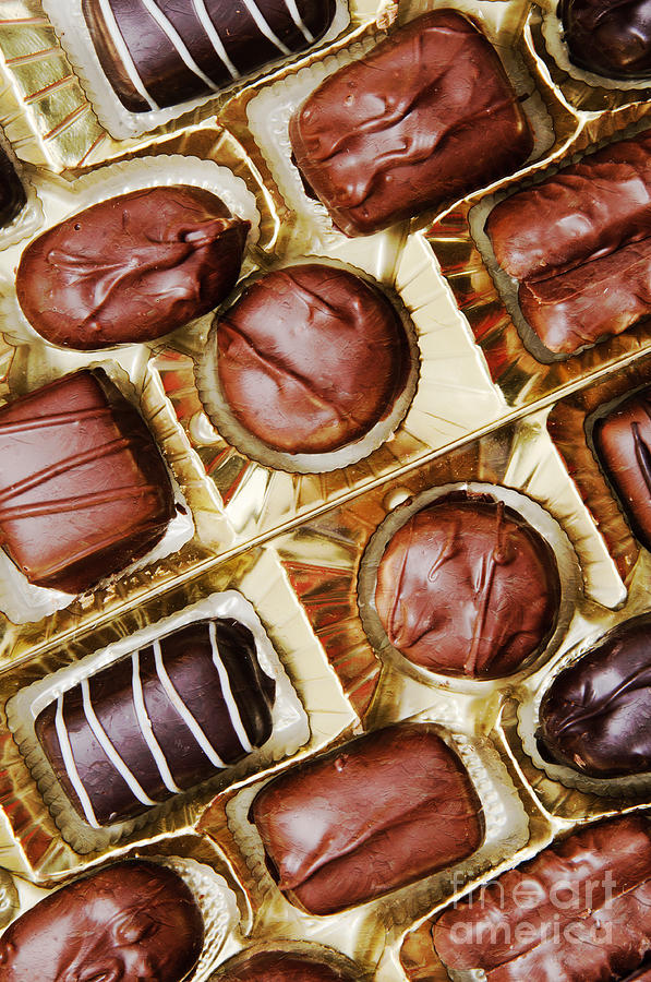 Painterly Chocolates Photograph by Andee Design