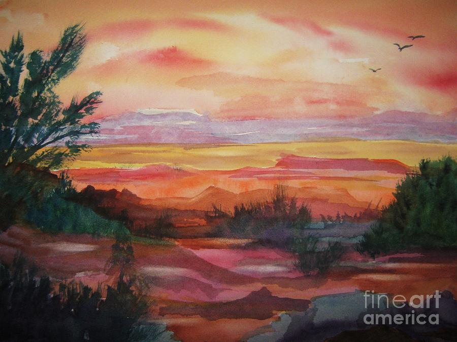 Painted Desert II Painting by Ellen Levinson