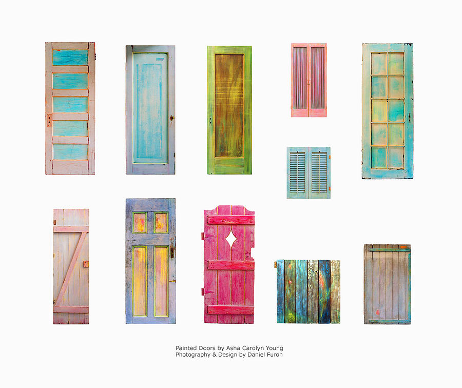 Inspirational Painting - Painted Doors and Window Panes by Asha Carolyn Young and Daniel Furon
