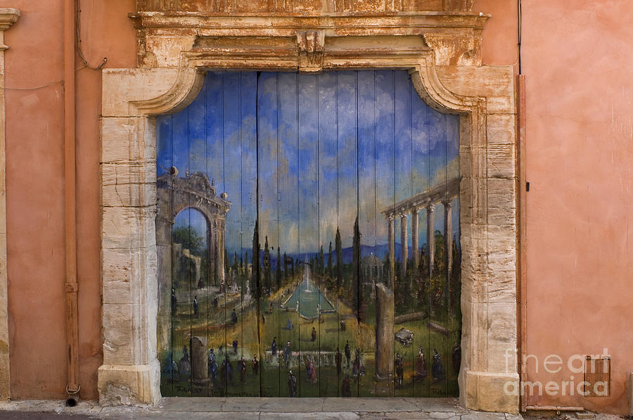Painted Doorway, France Photograph by John Shaw Painted Doorway, France Photograph by John Shaw