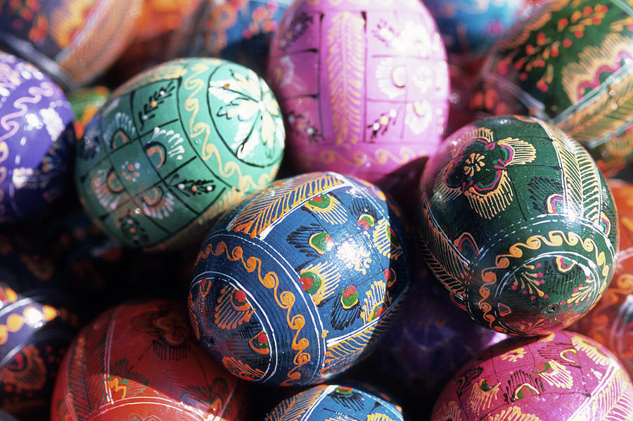 Painted Easter Eggs Photograph by Holger Leue