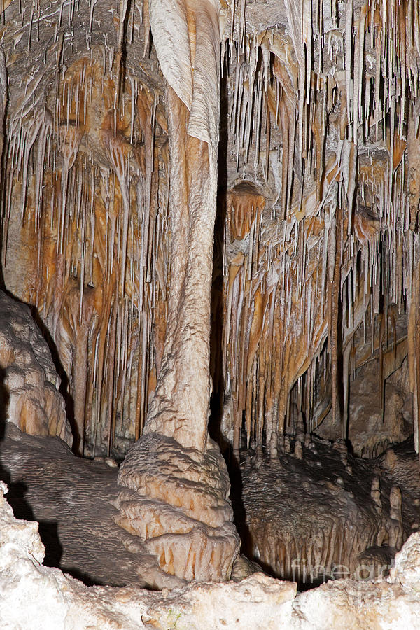 Painted Grotto Carlsbad Caverns National Park Photograph by Fred Stearns