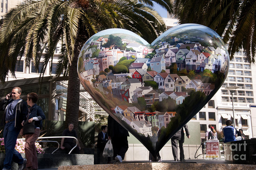 Painted Heart in Frisco Photograph by Brenda Kean