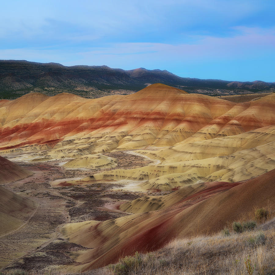 Painted Hills in Square Photograph by Ryan Manuel