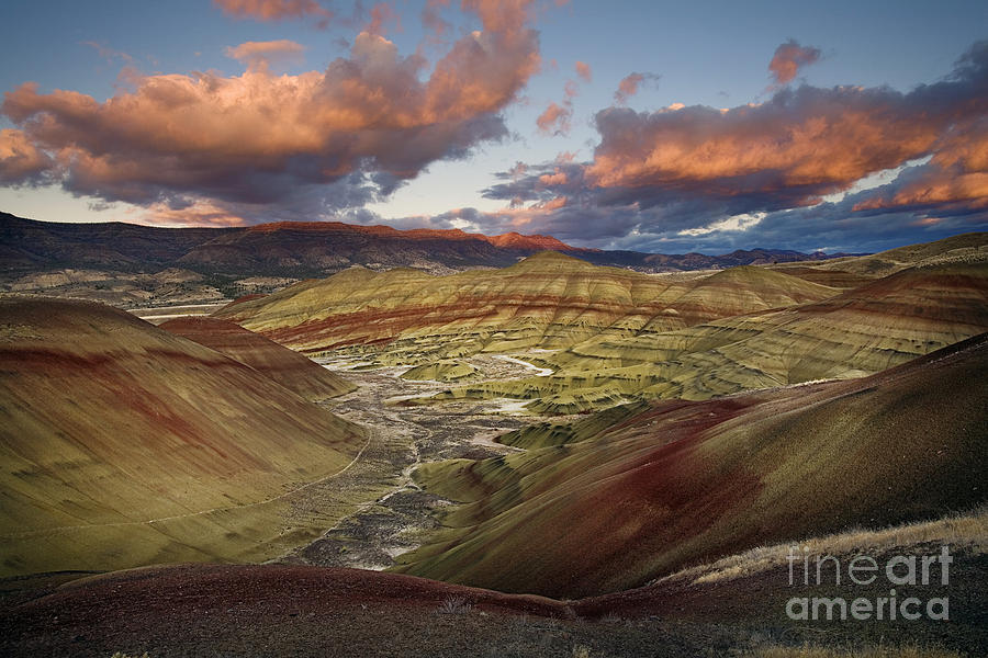 Sunset Photograph - Painted Hills by Sean Bagshaw