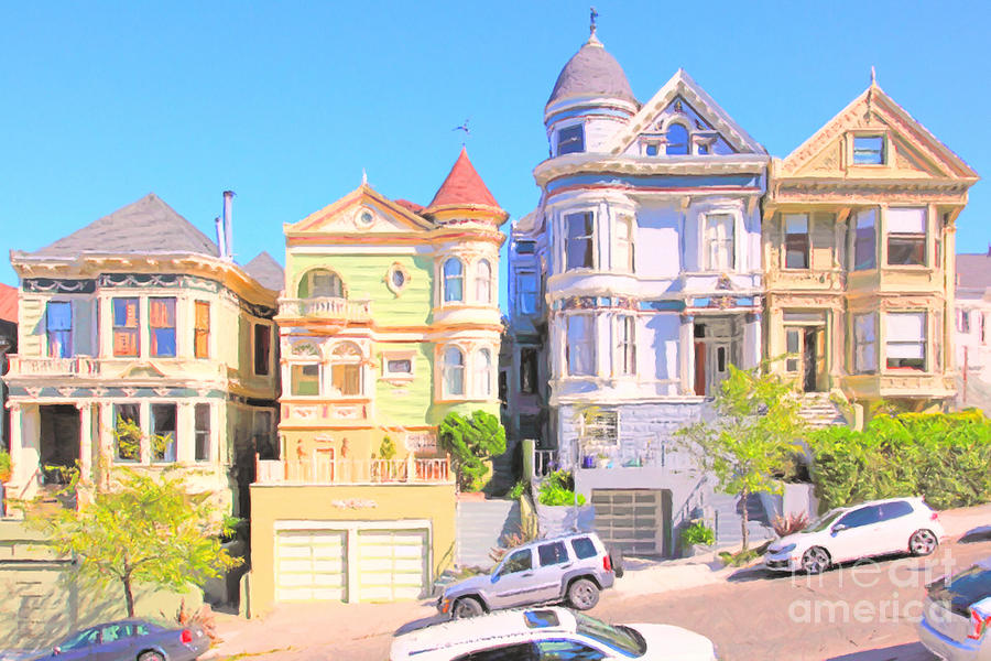 Painted Ladies Of San Francisco Alamo Square 5D28013 Photograph By   Painted Ladies Of San Francisco Alamo Square 5d28013 Wingsdomain Art And Photography 