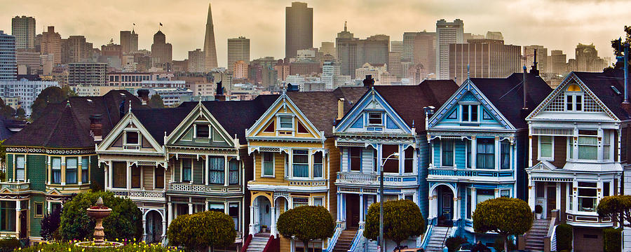 Painted Ladies San Francisco CA Photograph by John McGraw