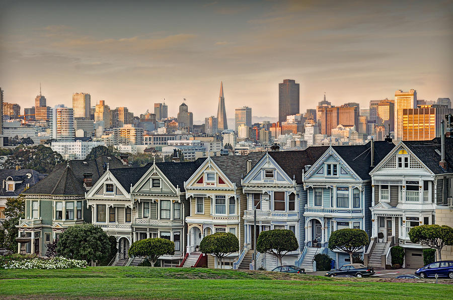 Painted Ladies San Francisco Photograph By Ron Schwager Fine Art America