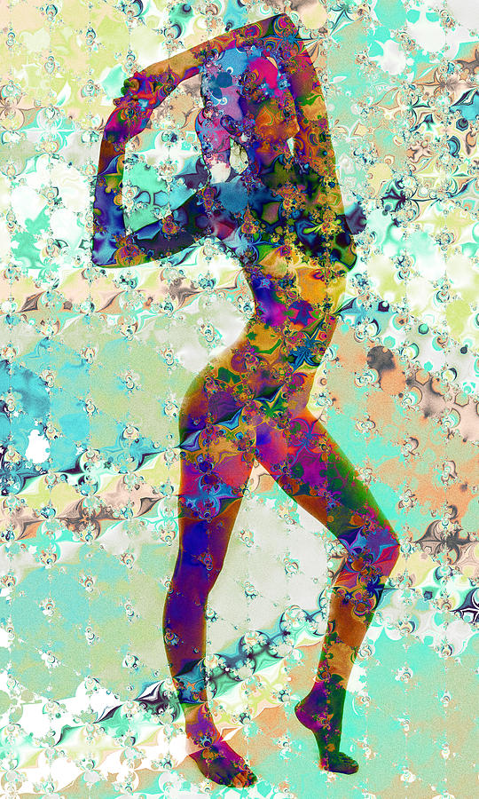 Painted Lady Digital Art by Kiki Art
