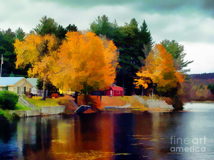 Tree Photograph - Painted Lake by Anne Ferguson