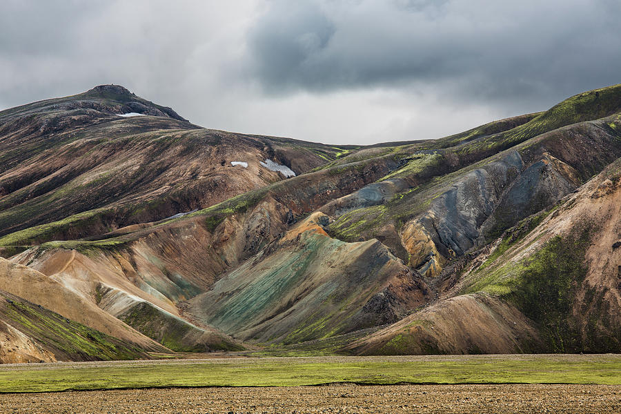 Painted Mountains Of Landmannalauger Photograph by Michael Rainwater
