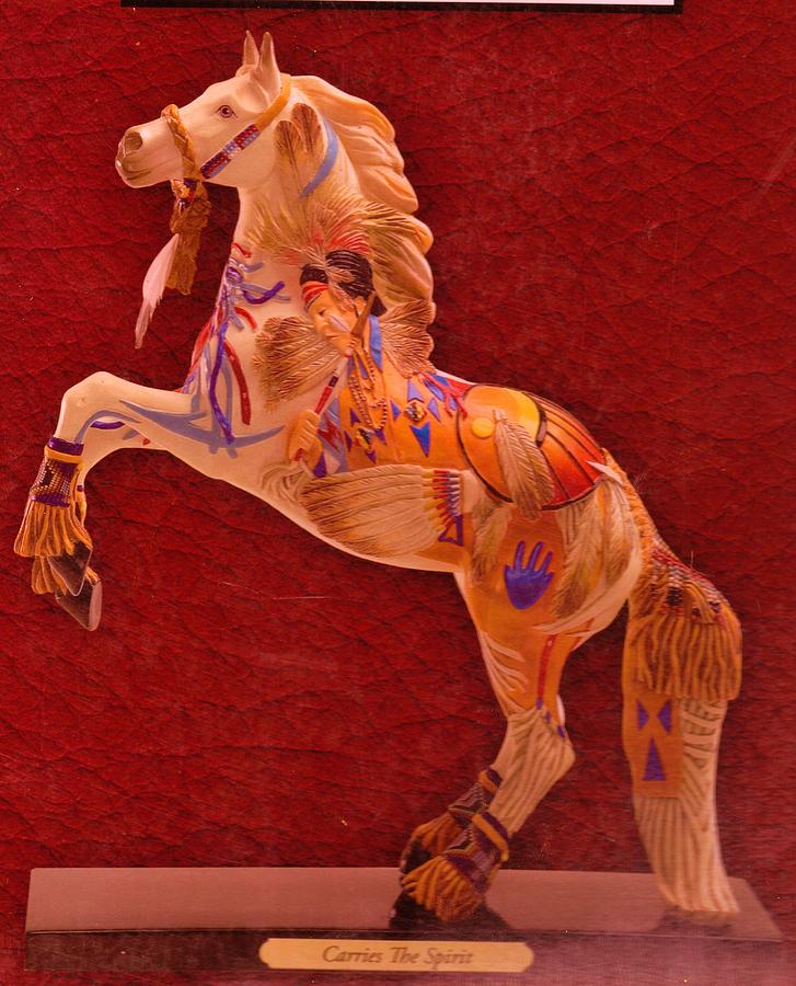 Horse Mixed Media - Painted Pony from my Collection by Anne-Elizabeth Whiteway
