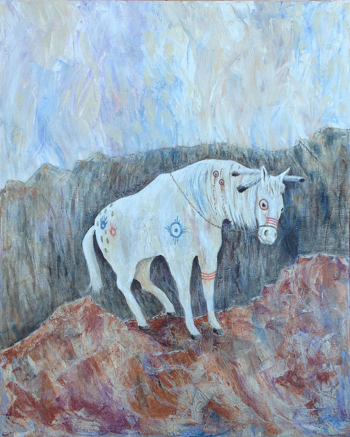 Painted Pony Painting by Mr Dill