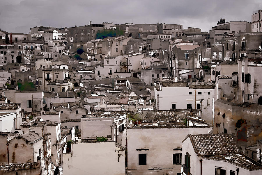 Painted Sassi Dwellings in Matera Photograph by Caroline Stella
