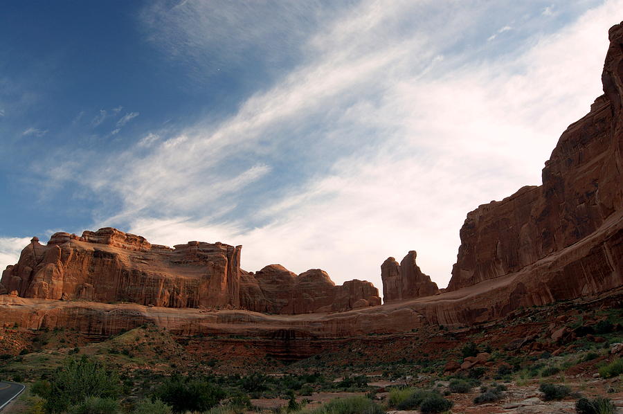 Painted Sky and Rock Photograph by Beth Collins