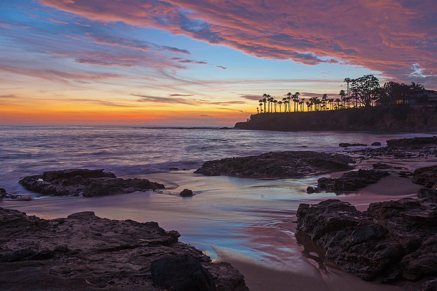 Painted Sky Laguna Beach Photograph by Cliff Wassmann