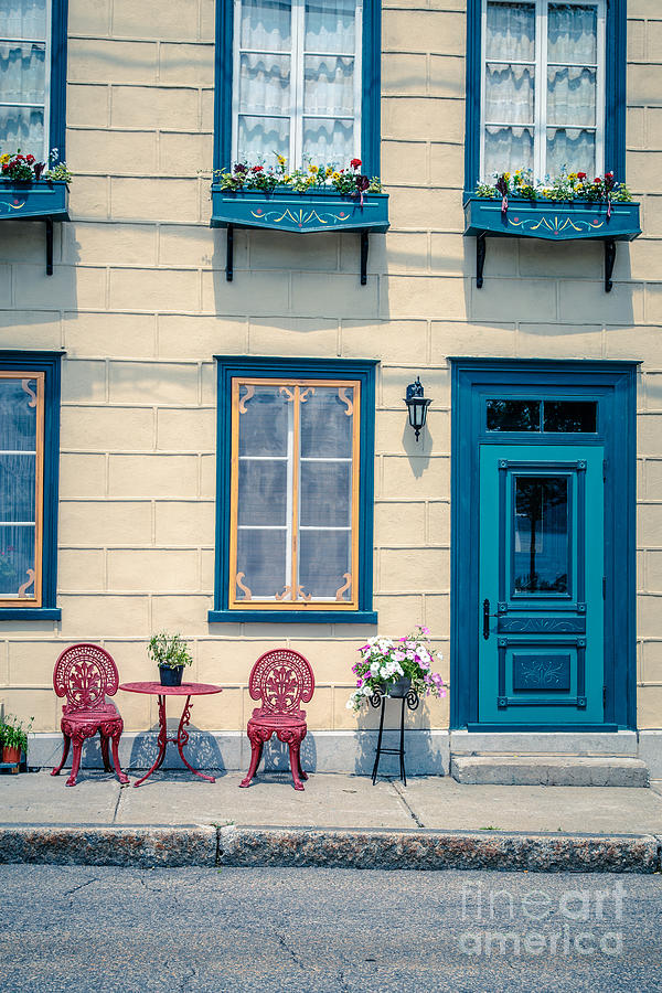 Painted Townhouse in Old Quebec City Photograph by Edward Fielding