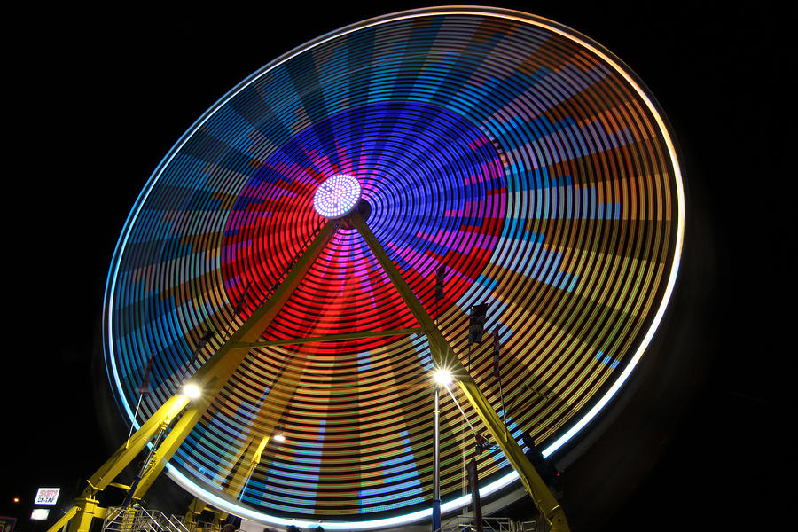Time Lapse Photograph - Painted Wheel by Gerald Murray Photography