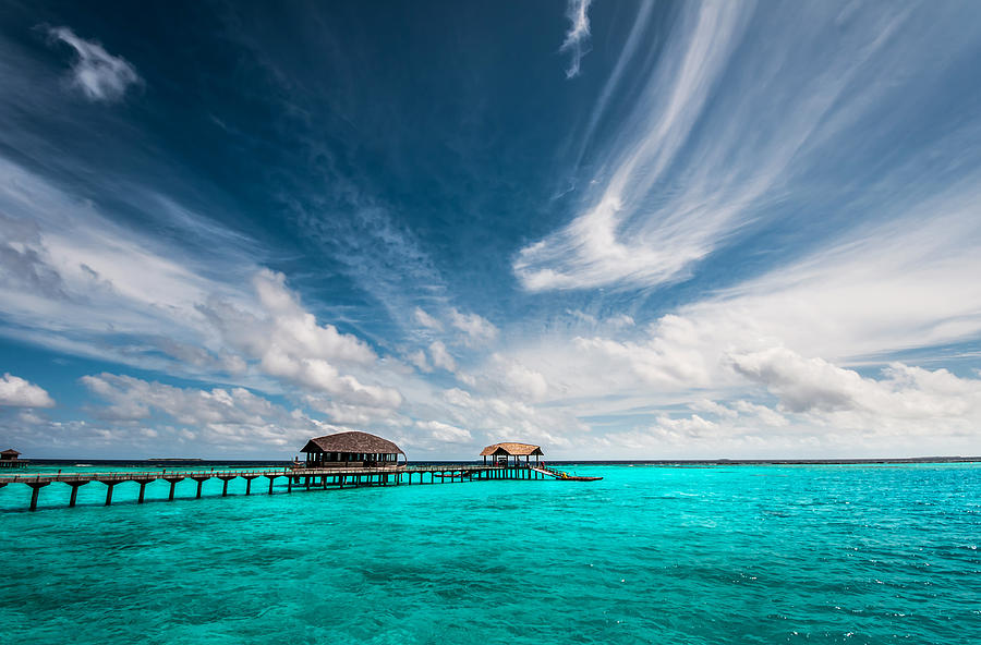 Painted with Turquoise. Maldives Photograph by Jenny Rainbow