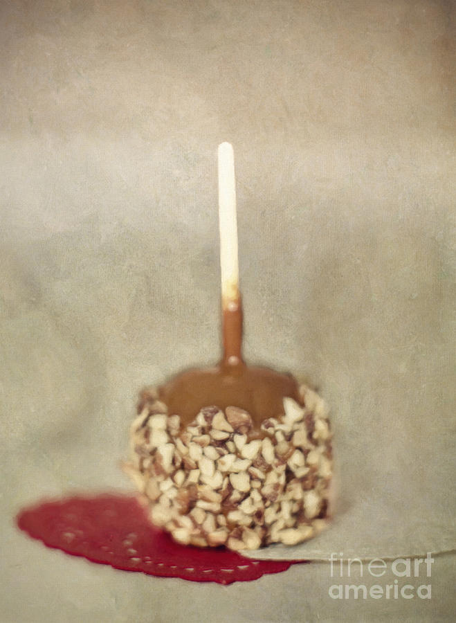 Still Life Photograph - Painterly Caramel Apple  by Susan Gary