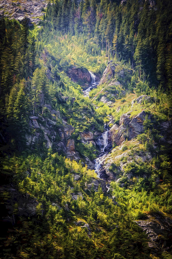 Painterly View of Cascade Canyon Grand Tetons Photograph by Don Harper ...