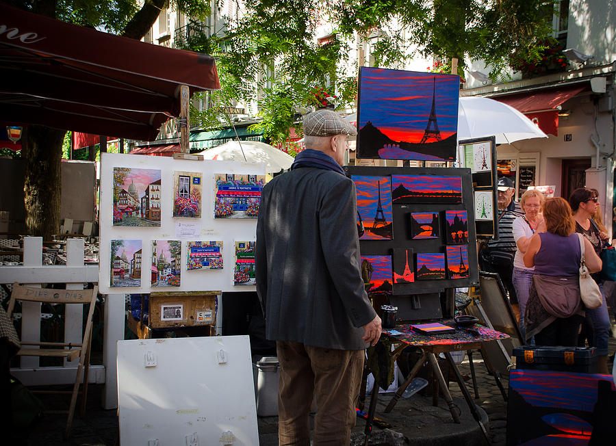 Painters At Montmartre - Paris Photograph