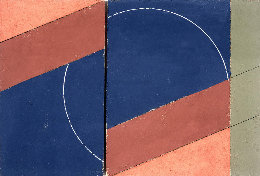 Painting - Interrupted Circle, 2000 Oil On Board Photograph by George Dannatt