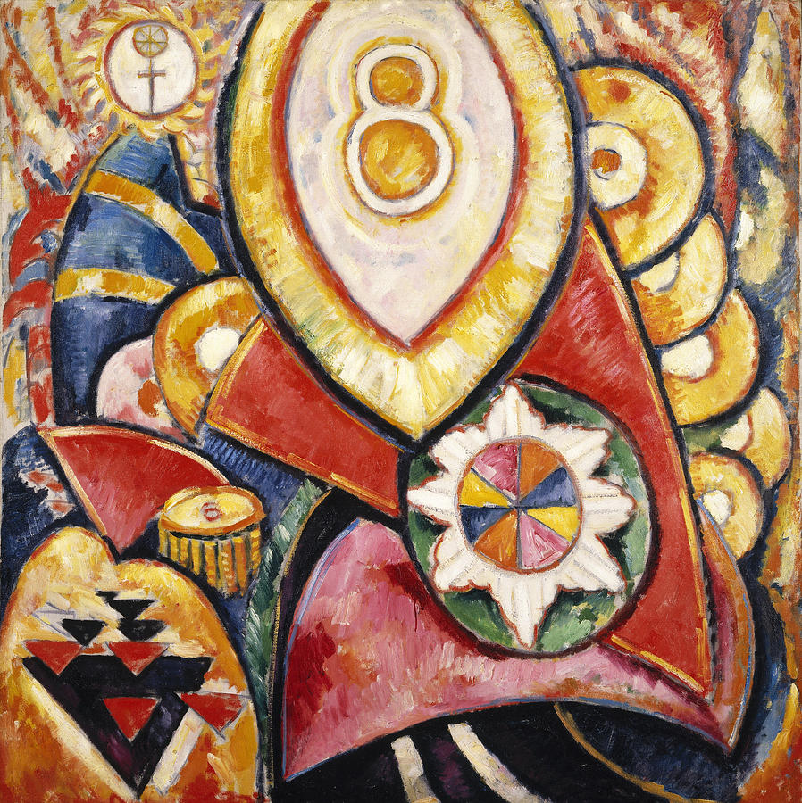 Painting No. 48 Painting by Marsden Hartley