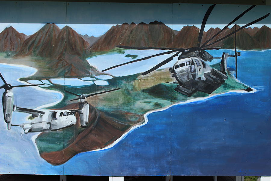 Mountain Photograph - Painting Of Choppers by Michael Kim