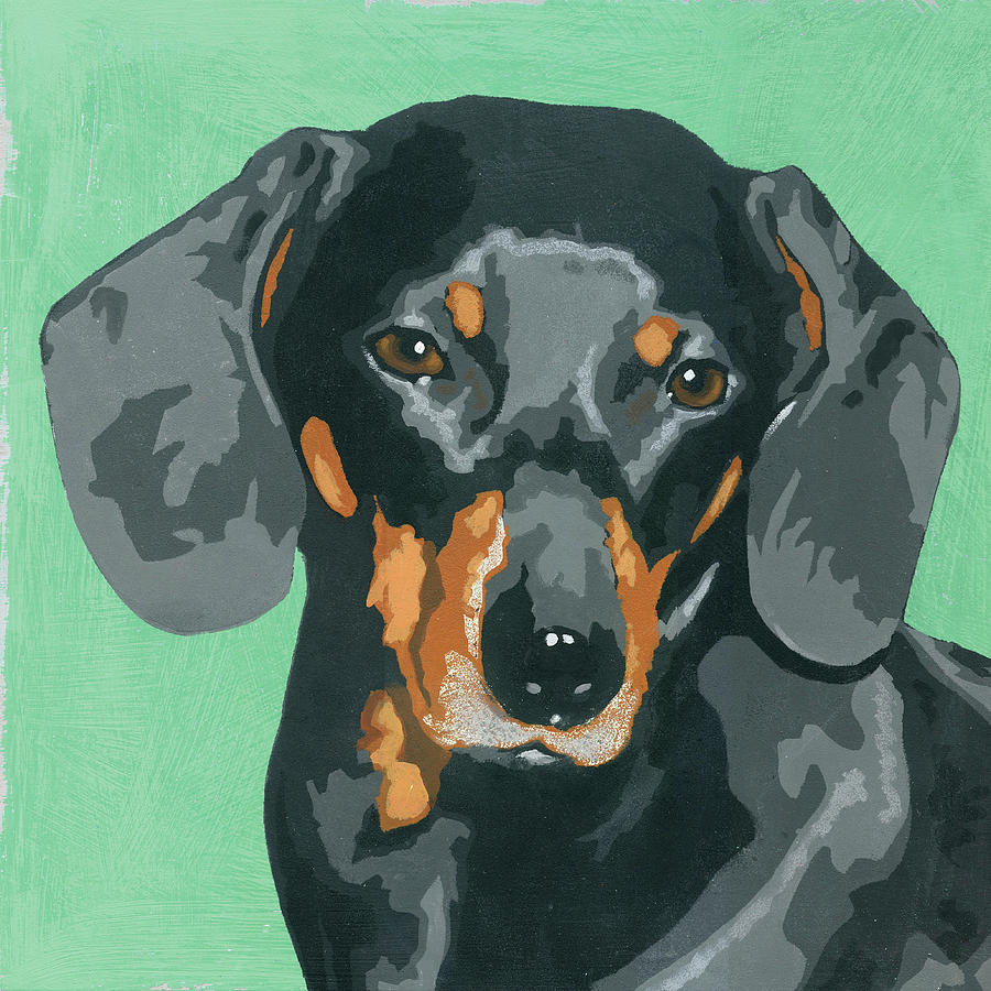 Wiener hot sale dog paintings