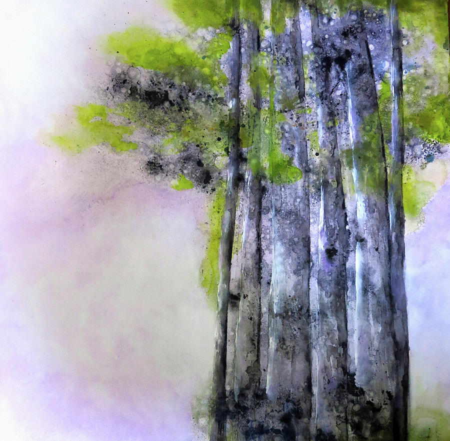 Painting Of Group Of Trees Photograph by Ikon Ikon Images