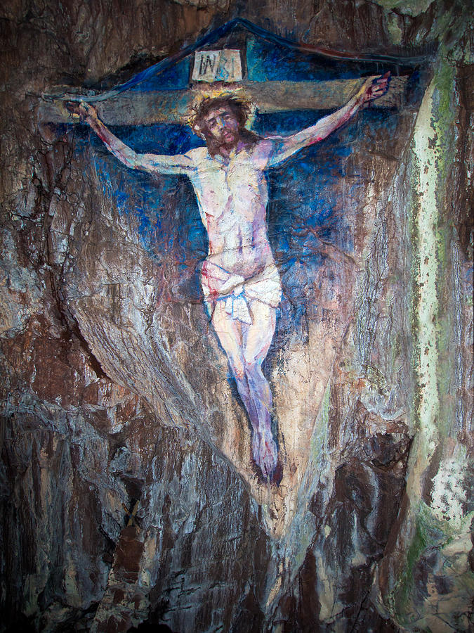 Painting of the Crucifixion Photograph by Roy Pedersen