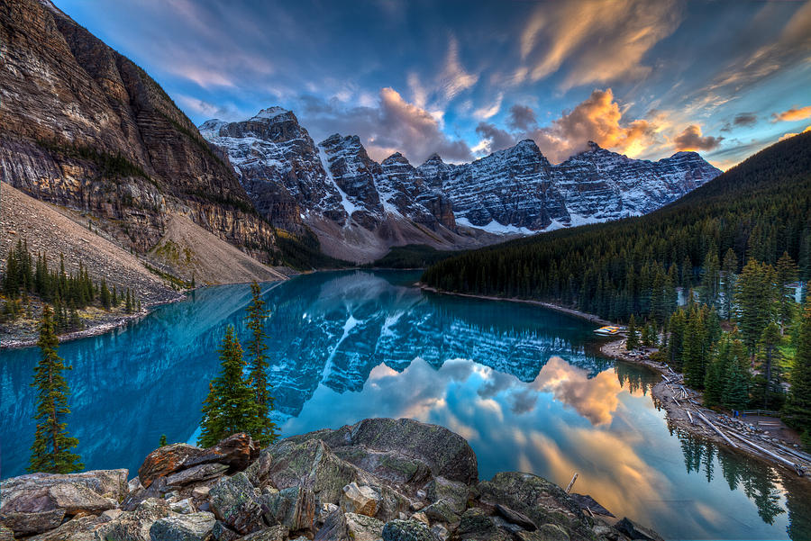 Painting on Moraine Photograph by Basic Elements Photography