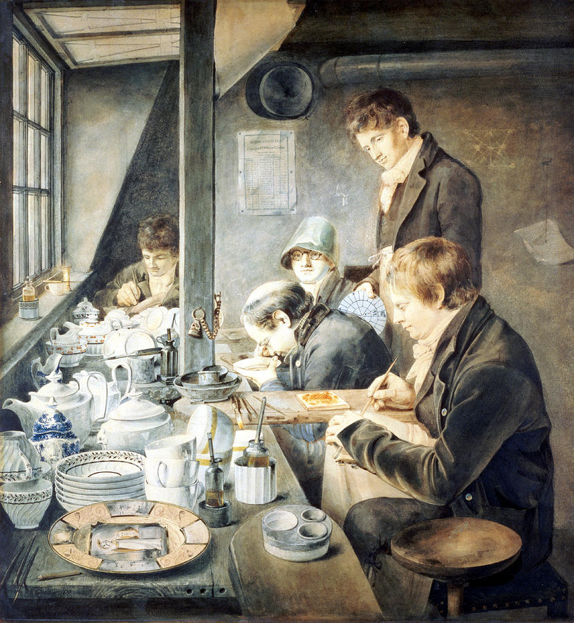 Porcelain Painting - Painting Room Of Mr. Baxter, No. 1 by Thomas Baxter