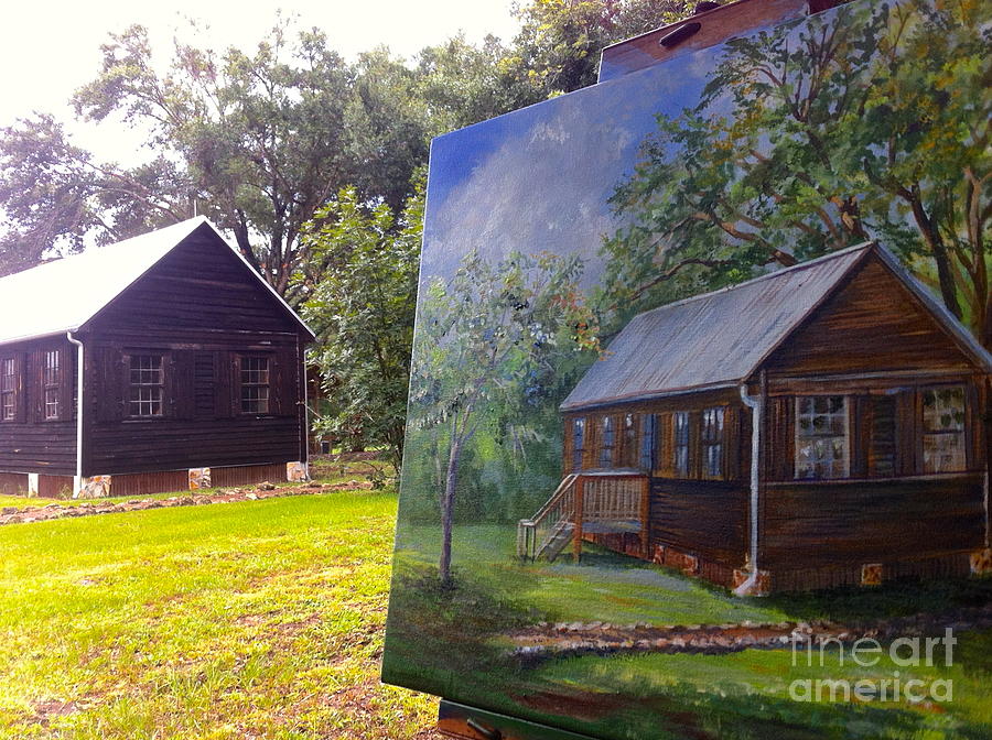 Painting Sams Cabin Photograph by AnnaJo Vahle