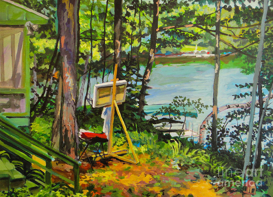 Summer Painting - Painting Site by William Bukowski