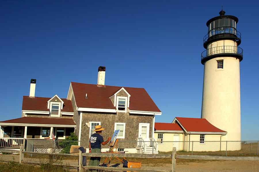 Painting The Highland Light House Photograph