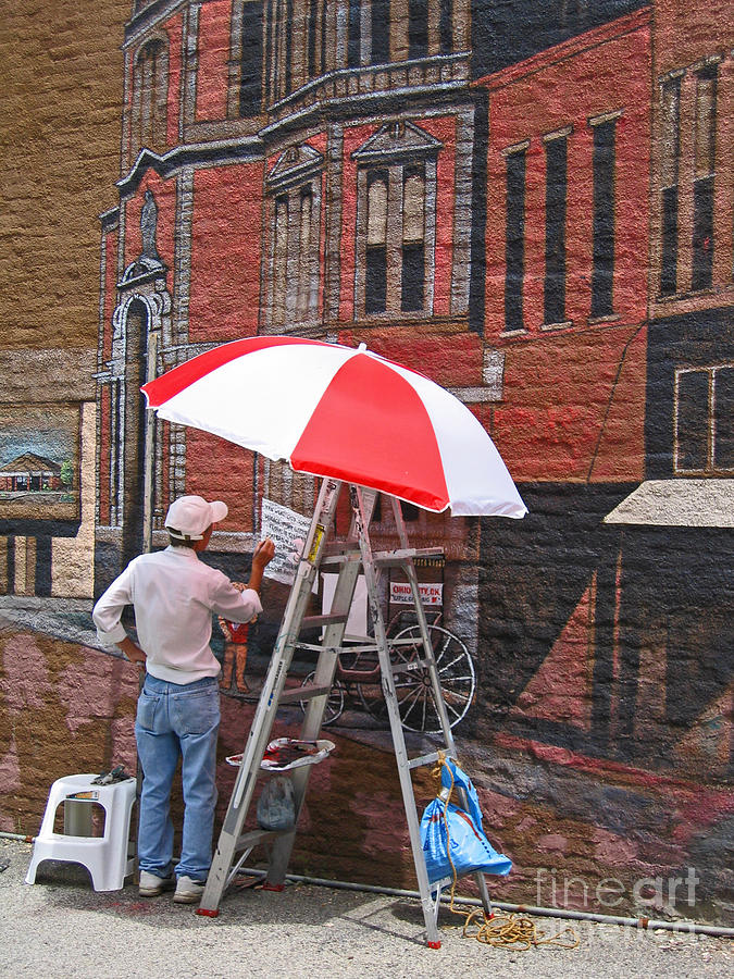 Architecture Photograph - Painting the Past by Ann Horn