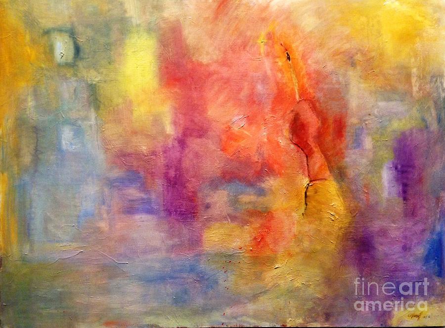 Abstract Painting - Painting With Angels by Tansill Stough