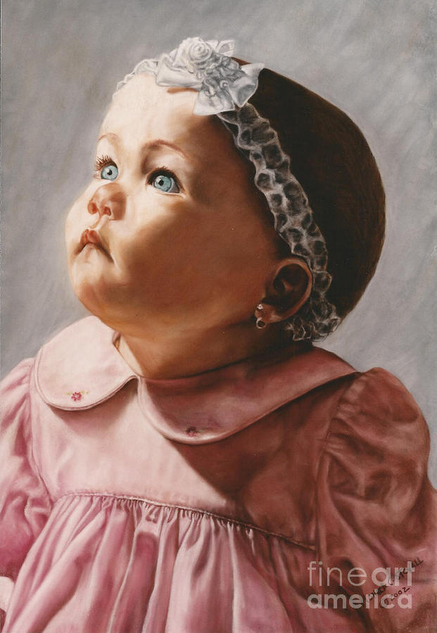Paintings by Monica C. Stovall - Pastel Portrait No. PP13 Painting by Monica C Stovall