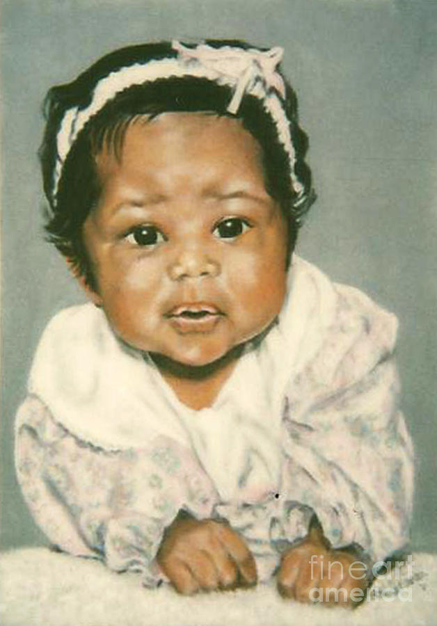Paintings by Monica C. Stovall - Pastel Portrait No. PP7 Painting by Monica C Stovall
